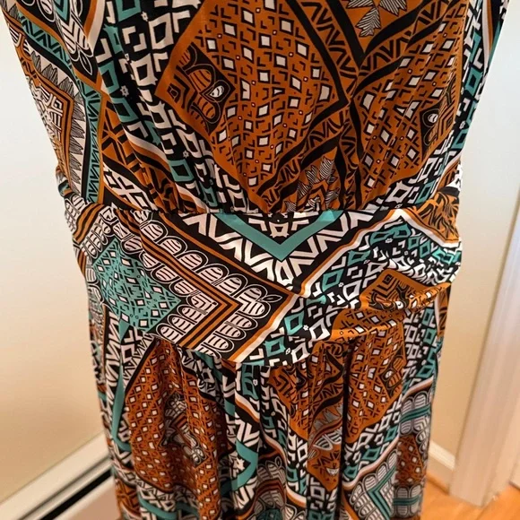 Ruby Rd. Multicolor Geometric Midi Dress - Picture 5 of 10